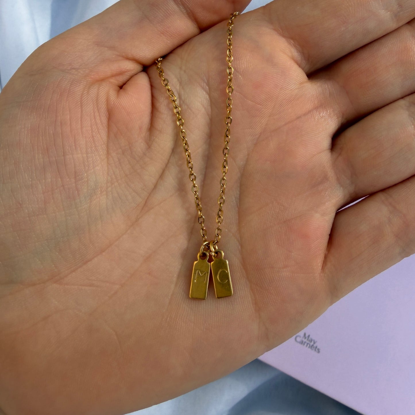 Collier MAY Initiales